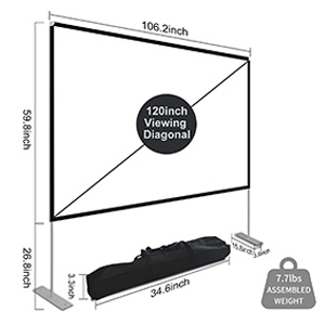projector screen with stand