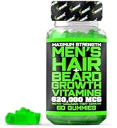 BBS Beard Growth & Hair Growth Vitamins for Men - Maximum Strength 620000mcg Biotin - Collagen - ...