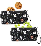 Reusable Sandwich Bag/Snack Bag for Kids & Adults, Dual Layer Lunch Bag with Handle, Washable, Fo...