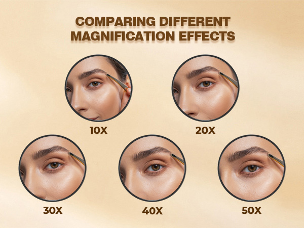 magnified makeup mirror