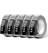 EazeID Replacement for Dymo Embossing Label Tape Black 3/8 Inch 3D Plastic 1741670 for Dymo Organ...