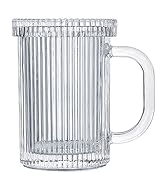 glass coffee mug with lid