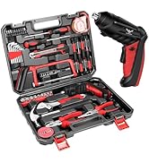 JENABOM Electric Screwdriver with Tool Kit, 43 PCS Home Tool Set with Cordless Drill Driver, Hand...