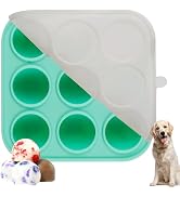 9Cavities Silicone Dog Treat Mold with Lid for Woof Pupsicle & Power Chewer Pupsicle, Frozen Dog ...
