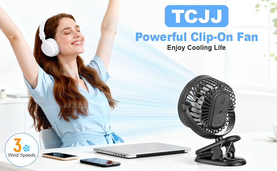 Mini fan with clip