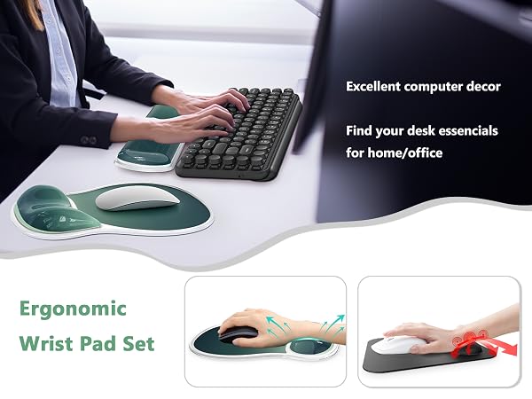 mouse pad with wrist rest desk accessories