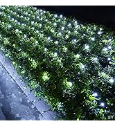 Lomotech 12ft x 5ft 360 LED Connectable Christmas Net Lights, 8 Modes Low Voltage Mesh Fairy Stri...