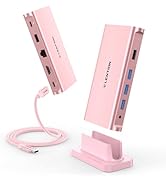 LENTION USB C Docking Station with 100W PD, 4K HDMI, Gigabit Ethernet, USB 3.0/2.0, Aux Adapter f...