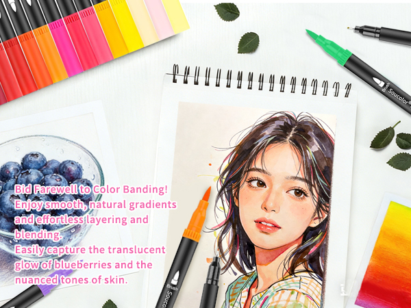 watercolor pens