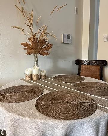 Brown placemats