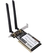 ASHATA PCI Network Card,Wireless WiFi Card AR9220 300M PCI Desktop PC Dual-Band 2.4/5GHz Wireless...