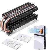 GRAUGEAR PS5 Pro M.2 SSD Cooling Pack, Ventilation PS5 Pro Cover and Open-Air M.2 SSD Heatsink, H...