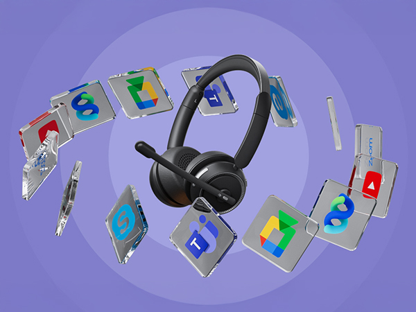 wireless headset with mic for work