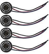 Qasim 1157 LED Bulbs Socket 2057 2357 7528 BAY15D Base Holder Wiring Harness for Turn Signal Brak...
