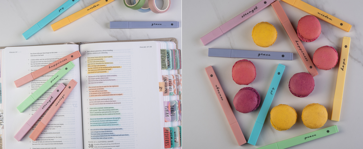 DiverseBee Pastel Bible Highlighters