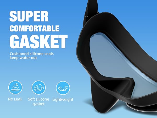 swim goggles with nose cover