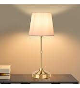 HAPYGI Portable Metal Cordless Table Lamp,Built-in 5200mAH Rechargeable Battery, Dimmable Touch S...