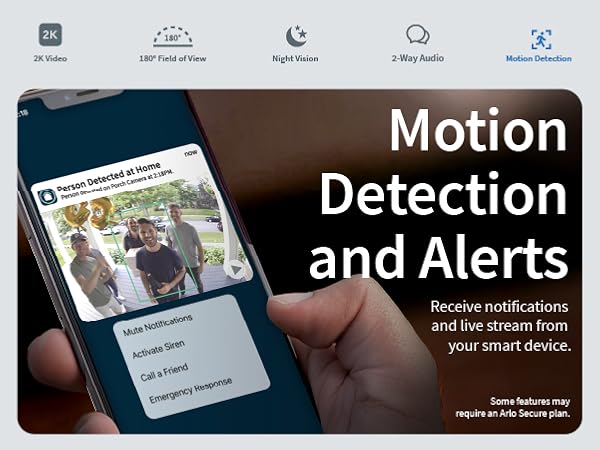 motion detection and alerts receive notifications and live stream from your smart device.