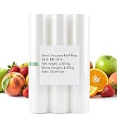 ZACHVO Vacuum Sealer Rolls, 10" x 16.4' (5m) - Heavy Duty 175 Micron, Long Term Storage, Sous Vid...