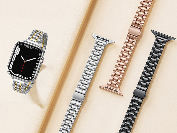 stainless steel metal apple watch band