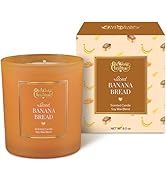 Old World Christmas Iced Banana Bread Candle, Hand-Poured 8?oz Soy Wax Blend with Banana, Cinnamo...