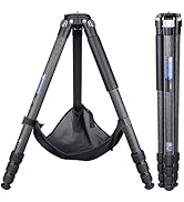 Compact Design Carbon Camera Tripod with Stone Bag 32.5mm Max Leg Tube Stable Lightweight Carbon ...