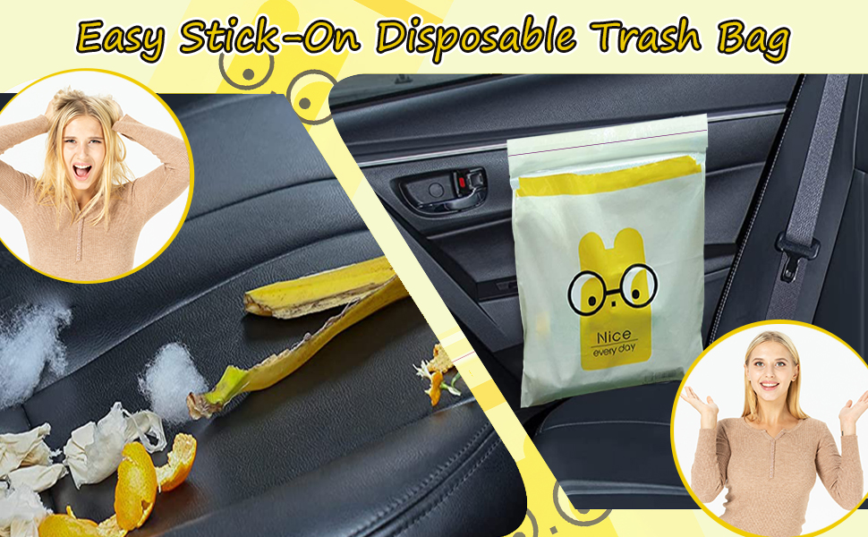 Easy Stick-on Disposable Trash Bag