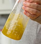 Whiskware Salad Dressing Shaker with BlenderBall Wire Whisk, Glass