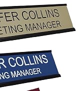 2" x 8" Custom Engraved Name Plate with Square Corners