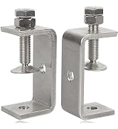 Heavy Duty Stainless Steel C Clamps 2 1/2 Inch for WoodWorking, Small U Clamps for Mounting, Mini...