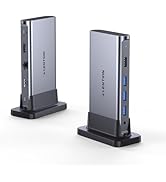 LENTION USB C Docking with 4K@60Hz HDMI, USB 3.0/2.0, Gigabit Ethernet, 100W PD, Aux Adapter for ...