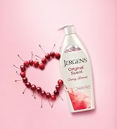 Bottle of Jergens Original Scent with cherries in the shape of a heart