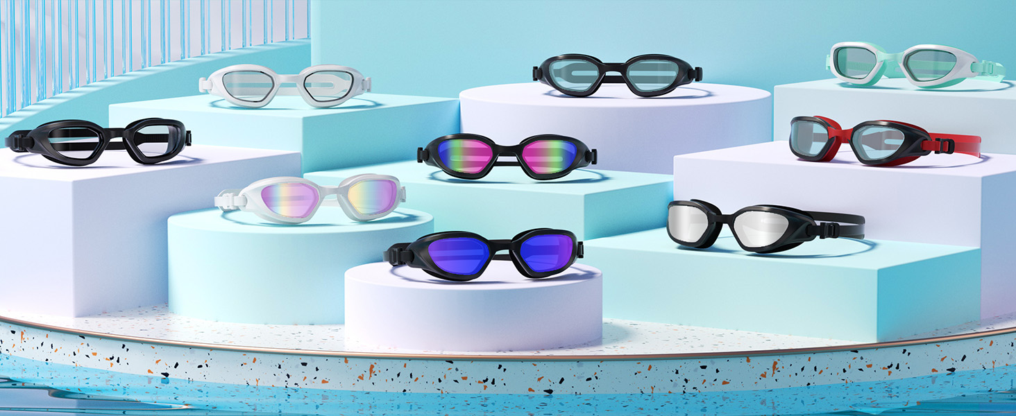 Swimming Goggles Family Photo