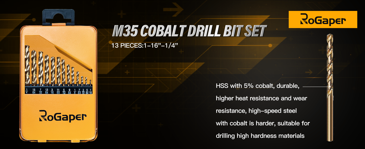 Cobalt Drill Bit Set