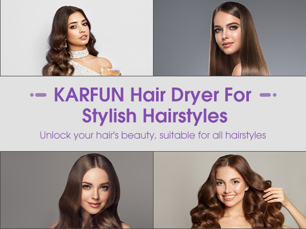 Hair Dryer For Stylish Hairstyles Hair Dryer, High-Speed Brushless Motor Fast Drying Blow Dryer