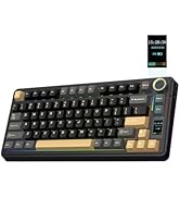 EPOMAKER X Aula EA75 MAX Wireless Gaming Keyboard with Screen & Knob, 5000mAh, Hot-Swap, Lubed Sw...