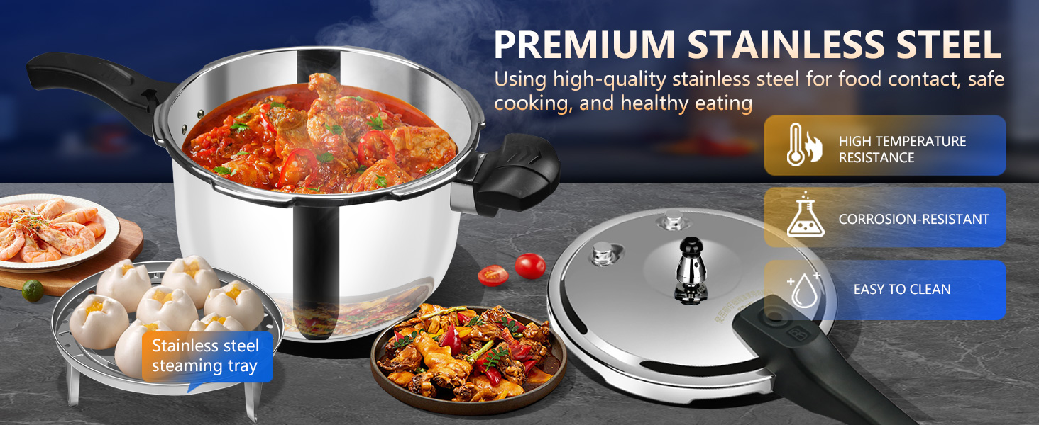 pressure cooker 6 8 10 12qt+;stainless steel pressure cooker ;ressure cooker for canning?canning