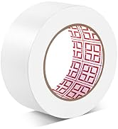 Amanbo Duct Tape White Heavy Duty - 2 in 30 Yds Waterproof No Residue Strong Adhesive Duct Tape T...