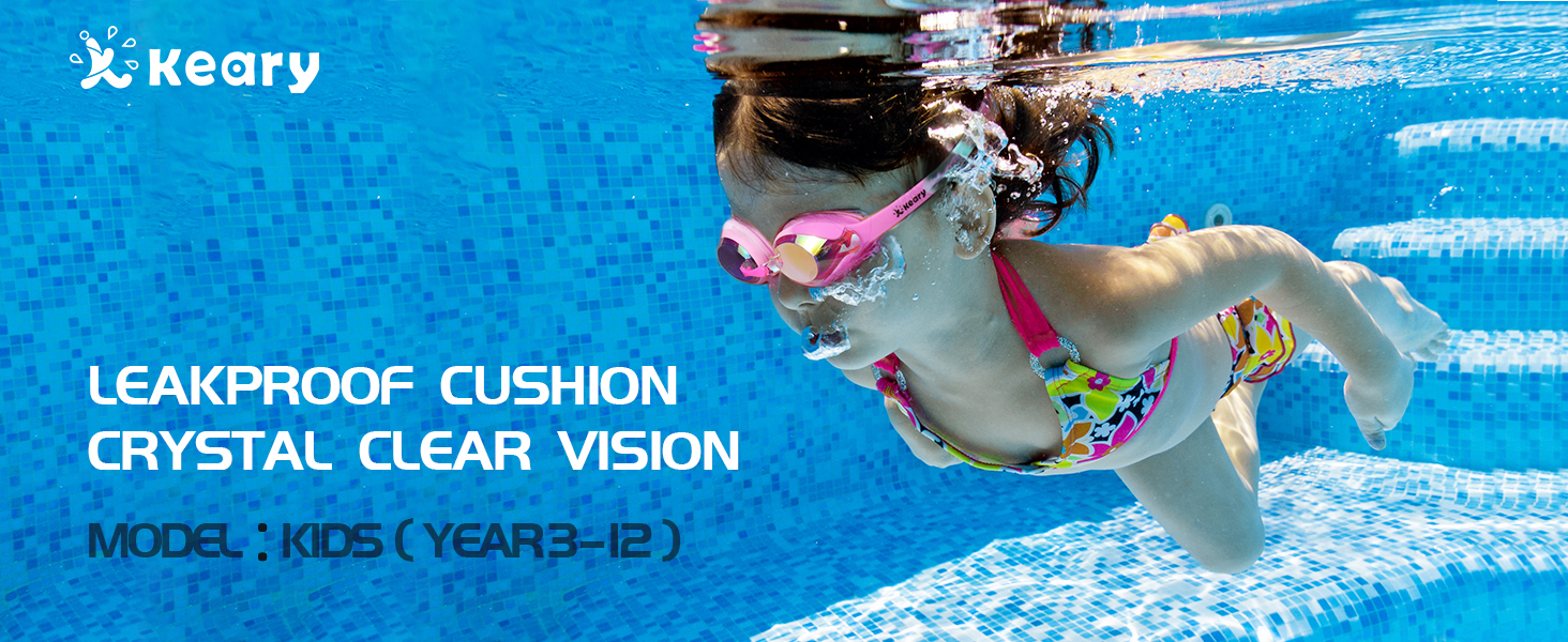 kid swimming goggles 3-12