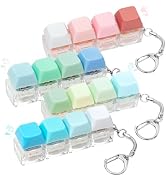 4PCS Keyboard Clicker Fidget, Keyboard Fidget Toy Silent Clicker Fidget Keychain Clicky Keyboard ...