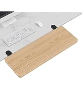 Sisyphy Ergonomics Desk Extender Tray, 25.2x9.5" Punch-Free Clamp on, Foldable Keyboard Drawer Tr...