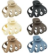 Big Claw Hair Clips for Thick Hair, 3.2" Matte Octopus Large Clips for Women and Girls, Strong Ho...