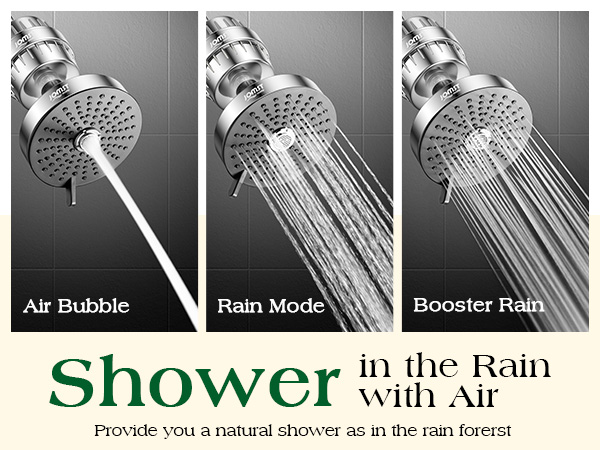 Shower head that shower in the rain