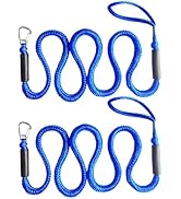 ZRSCHYG Bungee Dock Lines for Boats – Single Hook Heavy-Duty Elastic Anchor Rope – Secure Boat Do...