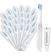 Travel Toothbrush and Toothpaste Set With Storage Box, Foldable, Individually Packaged, Suitable ...