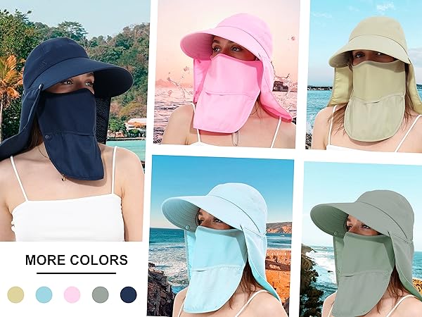 sun hat women packable protection girl visor wide brim outdoor cap large