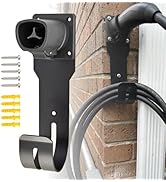 Anina EV Charger Holder for Tesla Car Charging Plug J-Hook Wall-Mount Electric Vehicle Cable Orga...