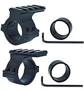 Miaozhun Tactical 1 inch and 30mm Scope Mount Ring Adaptor with 4 Slots Picatinny Rail, Shotgun B...