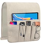 WETRBWEH Remote Control Holder, Armchair Caddy Couch Caddy, Anti Slip Corduroy Tv Remote Holder C...
