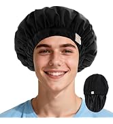 Years calm Satin Lined Shower Cap for Men Waterproof Reusable Camouflage | Adjustable Elastic Ban...
